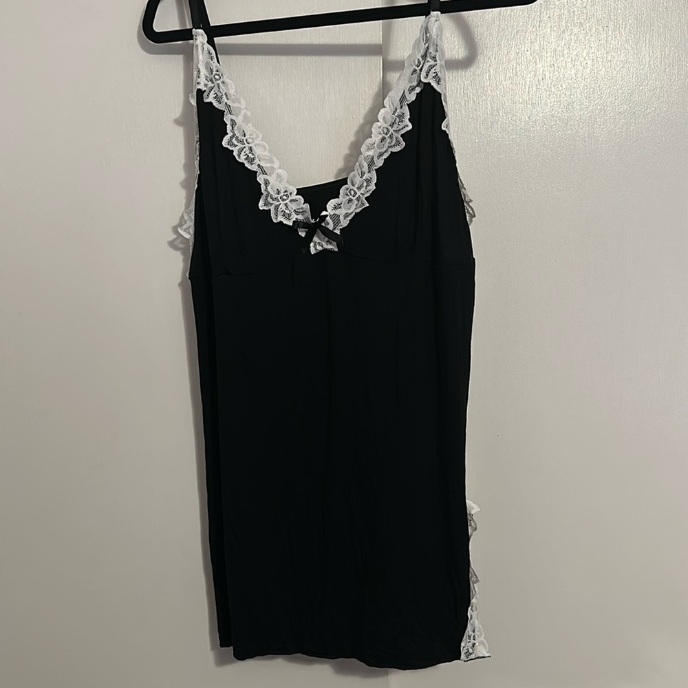 New black n White lingerie